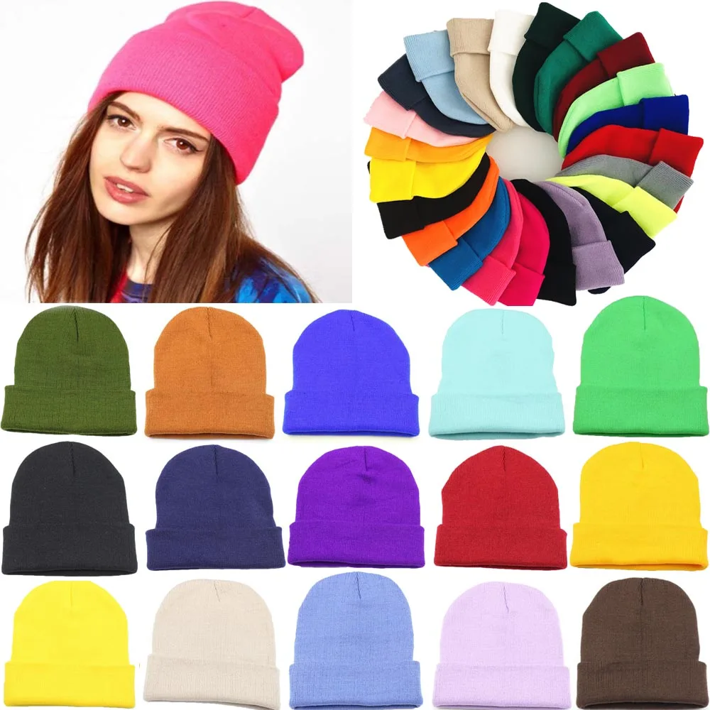 

Nice Men Women Knitted Hat Beanie Skullcap Sailor Cap Cuff Brimless Retro Soft Unisex HipHop Elastic Warm Winter Ski Beanie Hat