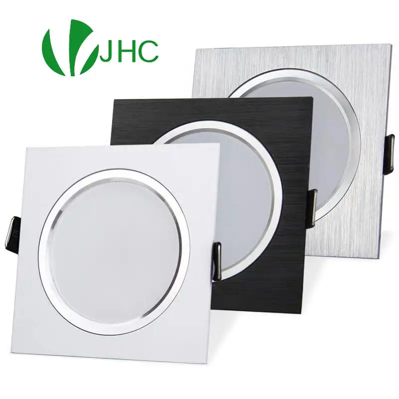 

2.5inch Downlight LED 6w 9w 12w 220v Nature White Square Recessed LED Lamp Spot Light for Living Room Foyer Bedroom Kitchen