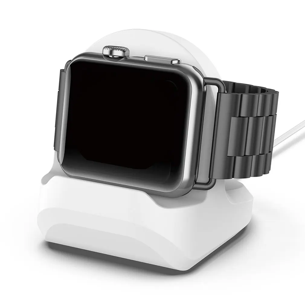 Силиконовая Подставка для зарядки док-станция Apple Watch серии 1/2/3 зарядный кабель