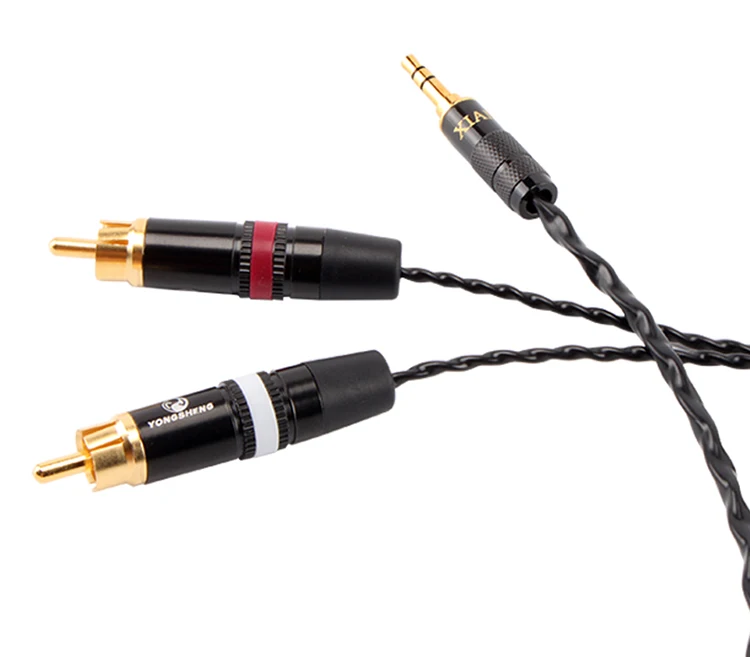 Японский Компьютерный усилитель Furukawa аудиокабель с разъемом 3 5 мм на 2RCA|Кабели VGA|