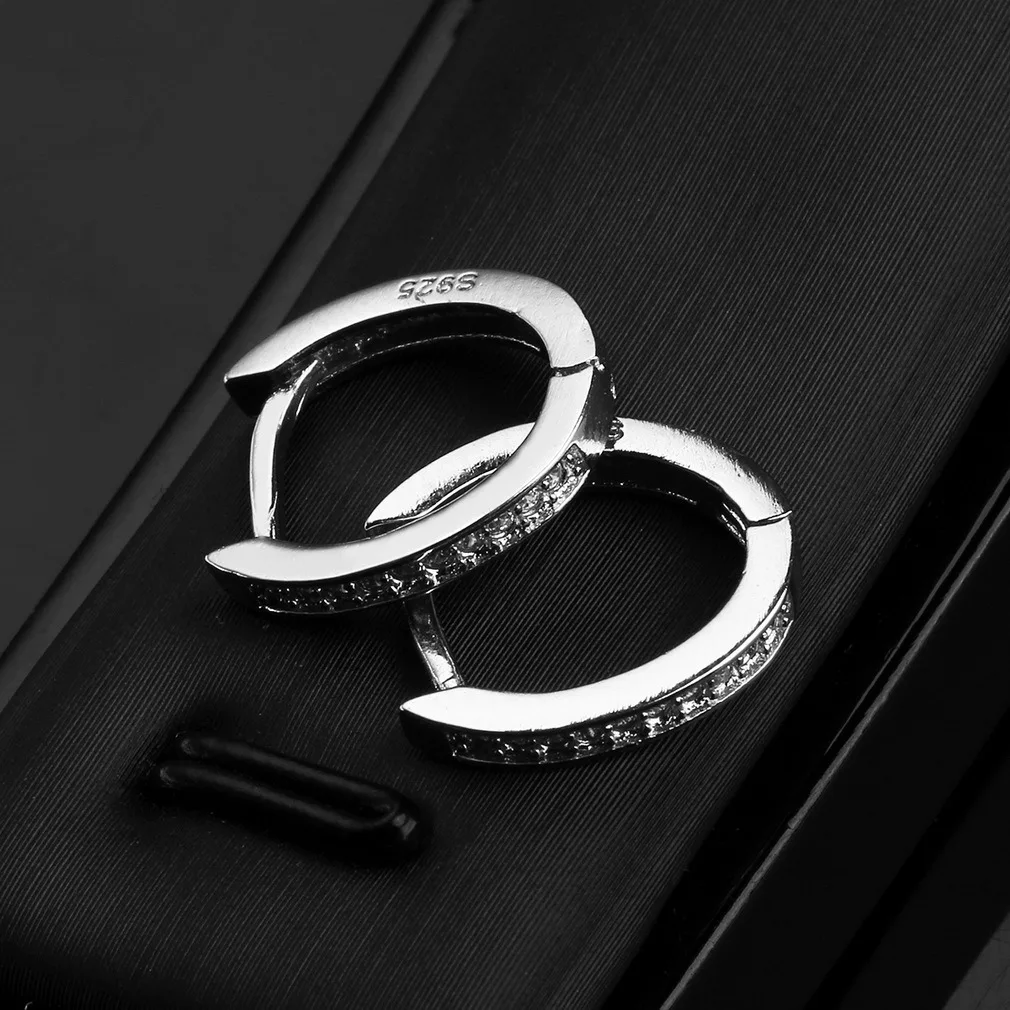 Новинка унисекс элегантное однорядное кольцо для ушей обруч серьги-гвоздики