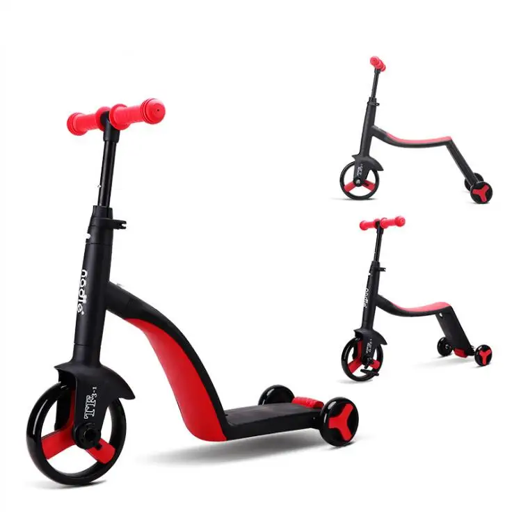 

Balance Bike Scooter Tricycle Adjustable Toddler Out Door Ride on Toys 3 in 1