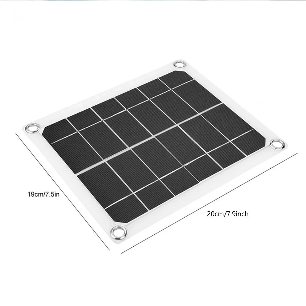 

50W Solar Panel Portable Dual USB 5V 2A Battery Charger Solar Cell Board Car Charger For Phone Outdoor Camping