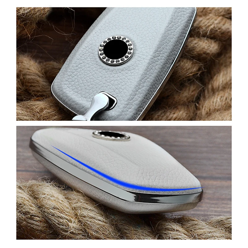 Автомобильный смарт-ключ 1 шт. кожаный чехол брелок для ключей подходит BMW 2 3 4 5 7