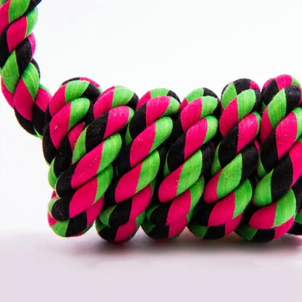

Dog Rope Toys Teeth Cleaning Vibrant Color Cotton Rope Dog Rope Knot Chew Toys Home Dog accessories Hondenaccessoires