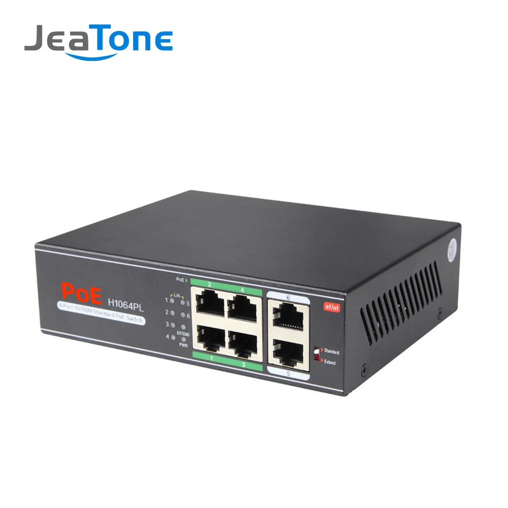 JeaTone 4/8/16/32-порт 10/100 Мбит/с PoE переключатель для ip-видео домофон | Безопасность и