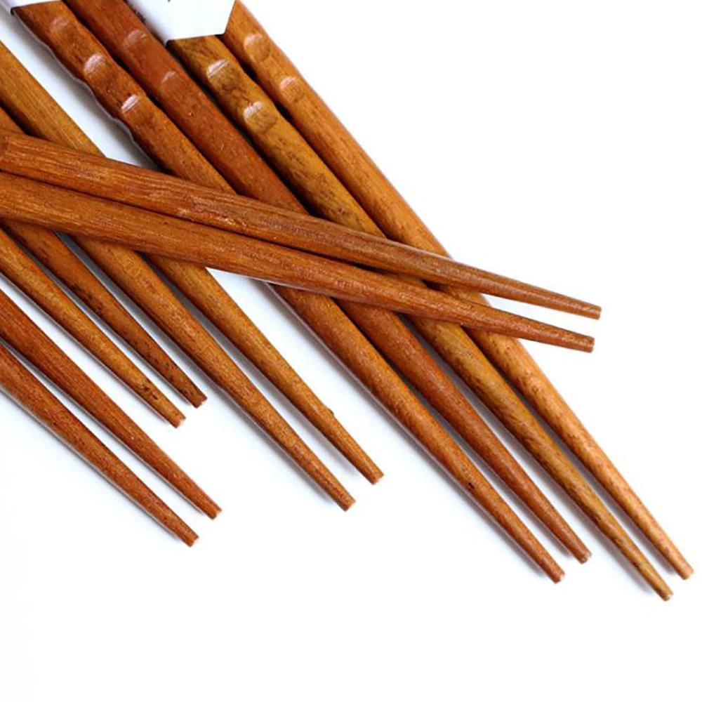 Набор палочек для еды с резьбой по краю 1 пара | Палочки