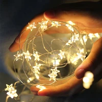 6m star led string lights copper wire fairy lights night light for christmas garland room bedroom indoor wedding decoration lamp