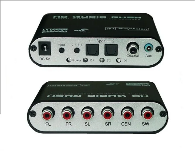 1 шт./лот SPDIF 5 1/5.1 канальный DTS/AC 3 домашний кинотеатр аудио декодер шестеренка