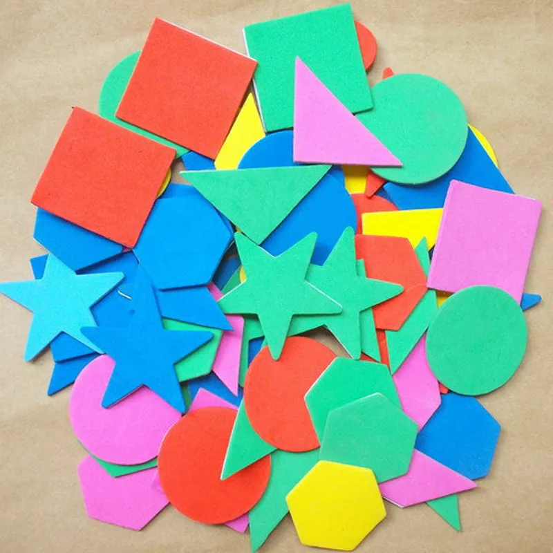 1000/900 шт. пенные наклейки геометрический паззл самоклеющиеся Ева стикеры детские