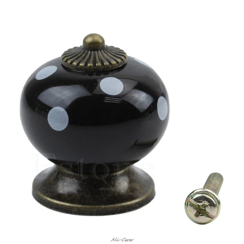 2018 винтажная Ретро круглая зеркальная дверь шкафа Ручка для декора