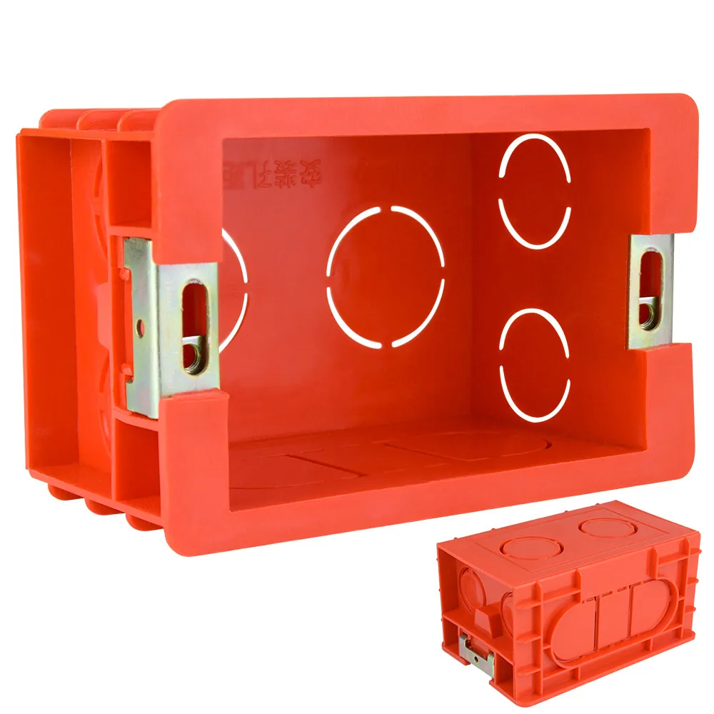 Регулируемый монтажный ящик для выключателей 118 Тип из ПВХ настенный монтаж