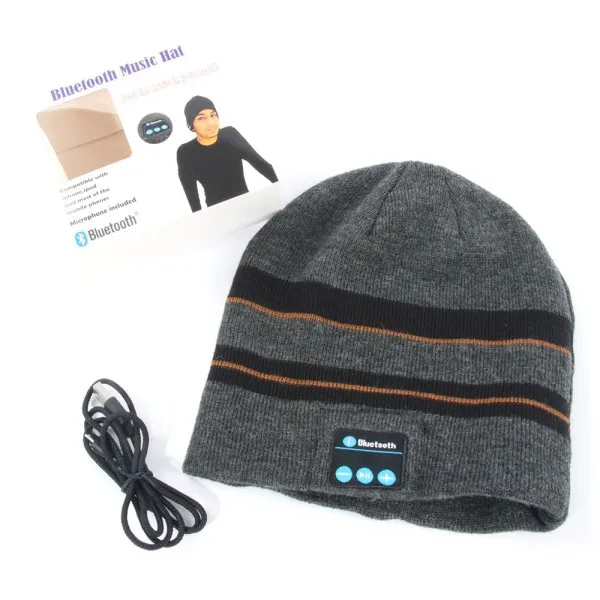 Soft Warm Beanie Hat Earphone Wireless Bluetooth Smart Cap Headset Headphone Speaker Mic Hats S2 New | Электроника