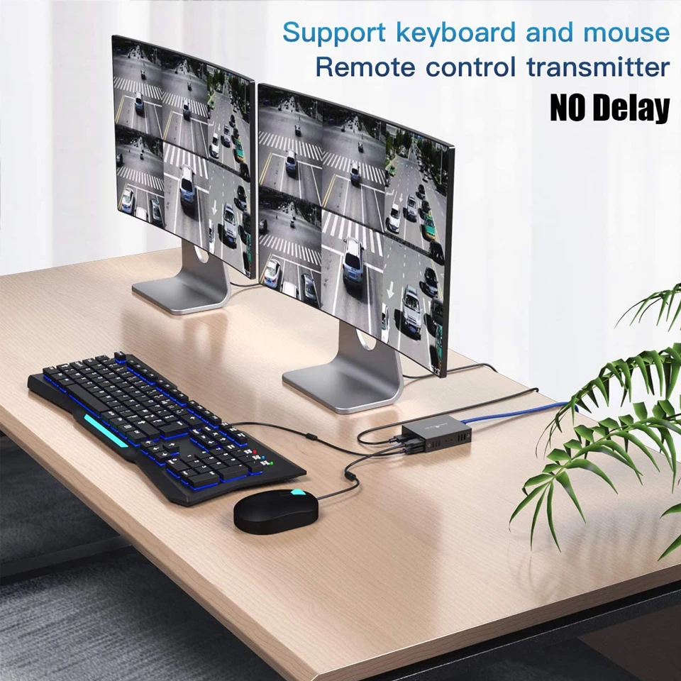 2022 navceker hdmi kvm extender over ip rj45 ethernet network kvm extender usb hdmi 200m over utpstp kvm extender cat5 cat6 free global shipping