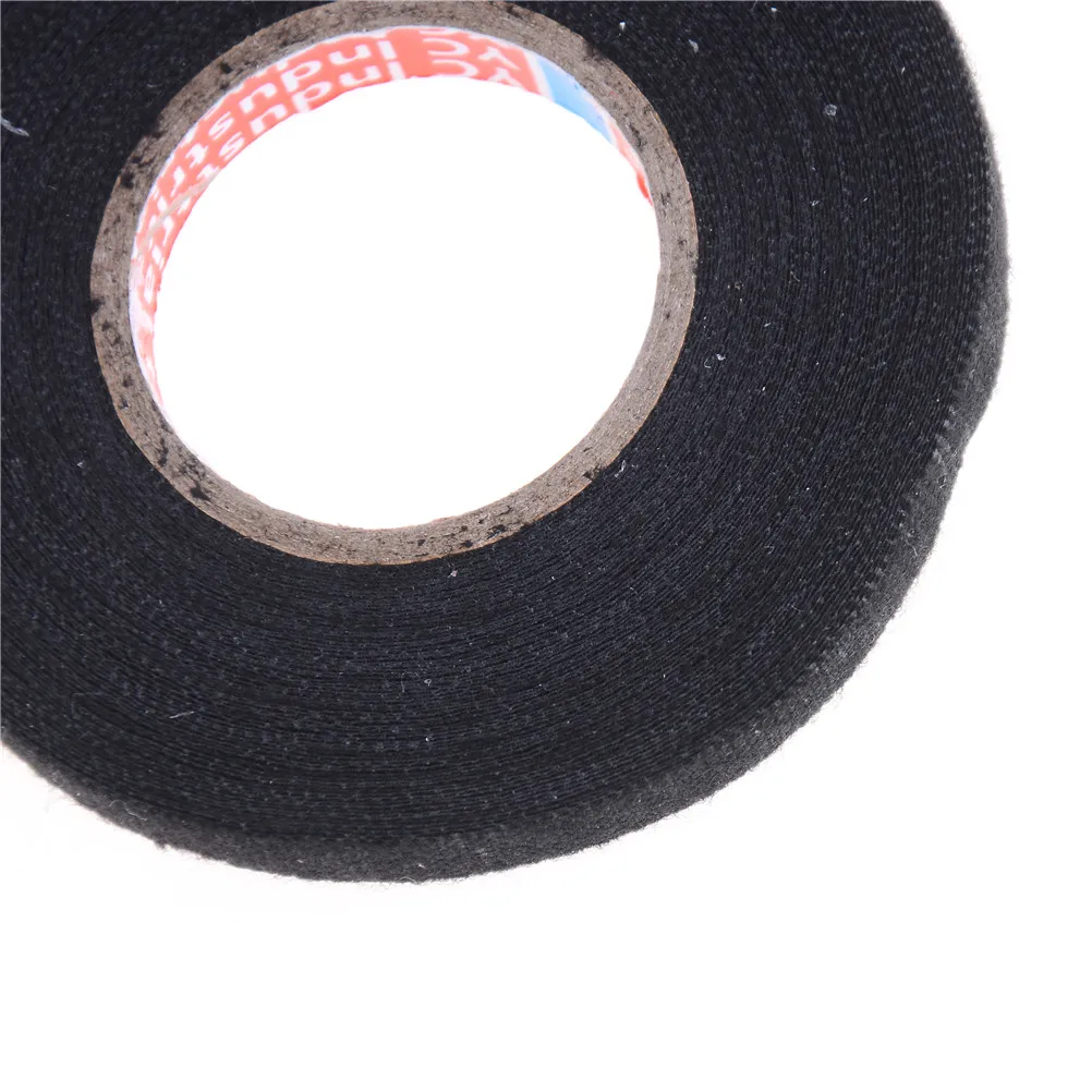 Термостойкая защитная лента для проводов 1 рулон матерчатая тканевая клея 9 мм X 15