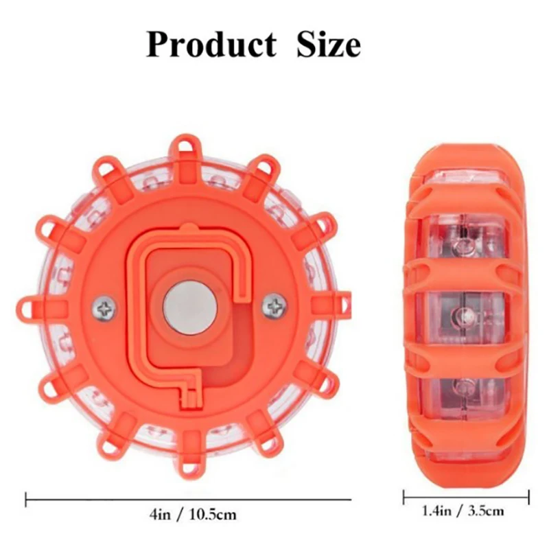 Светодиодный фальшфейер красный светодиодный Безопасность Flare фонарик магнит