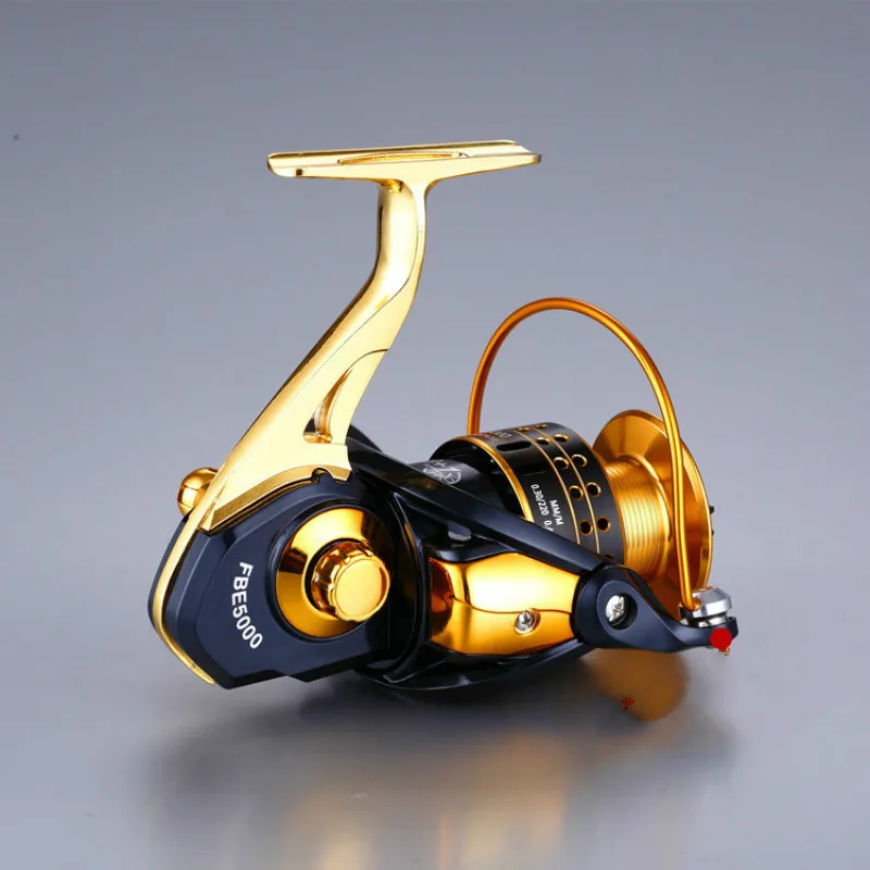 Металлическая Рыболовная катушка для спиннинга Золотой Пресноводная Рыбалка