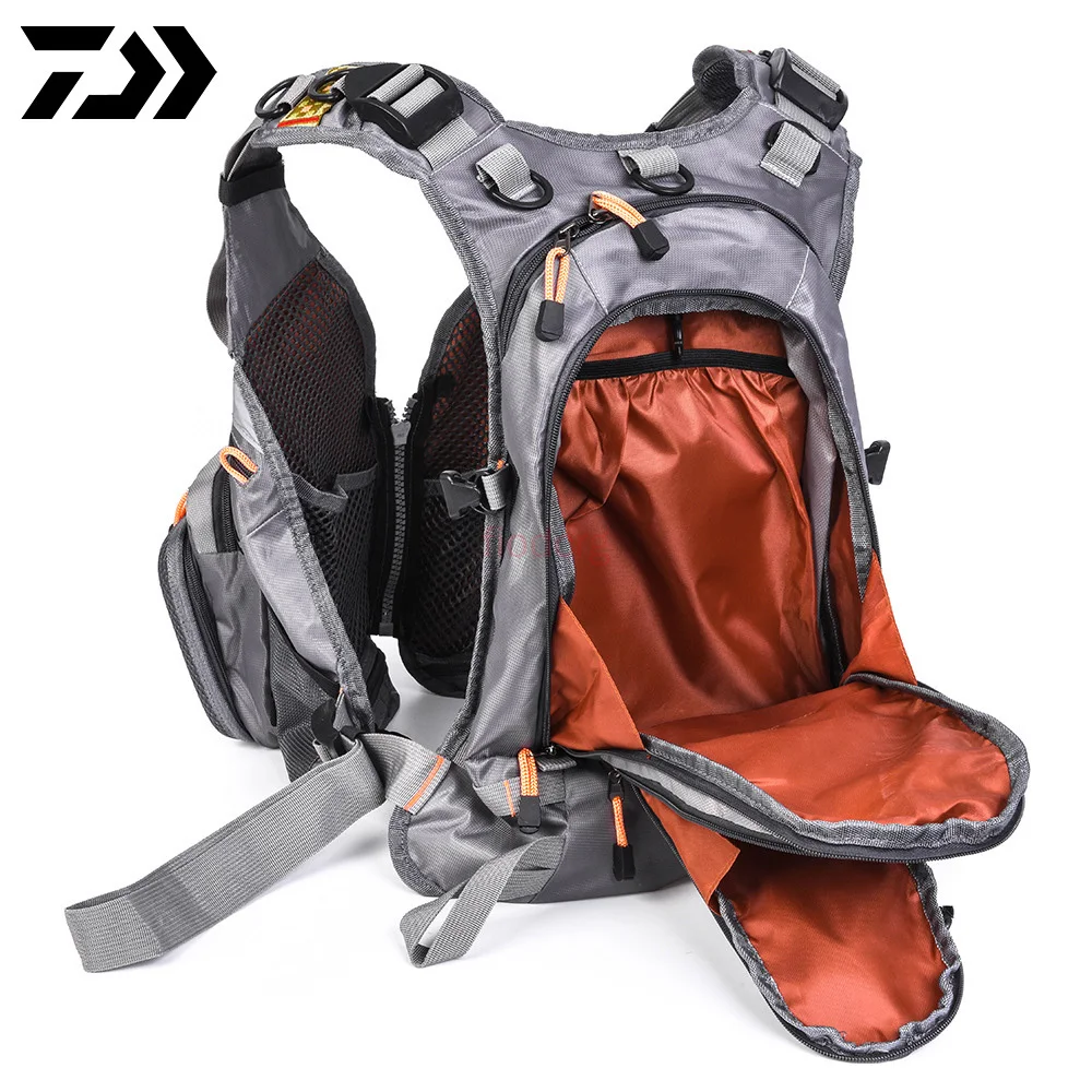 

Daiwa Multipurpose Fishing Vest General Size Multi Function Adjustable Mesh Vest With Mutil-Pocket Outdoor Fishing Vest Jacket