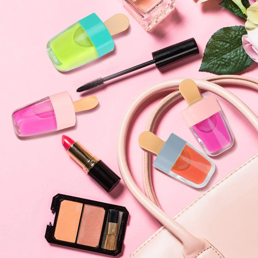 20 шт. 8 мл Модные тюбики для блеска для губ Пустая бутылка Мороженое Глазурь Контейнер DIY тюбик Оболочка Заполнение губной помадой.