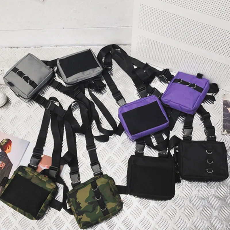 Женская нагрудная сумка в стиле хип-хоп брендовая поясная сумочка унисекс