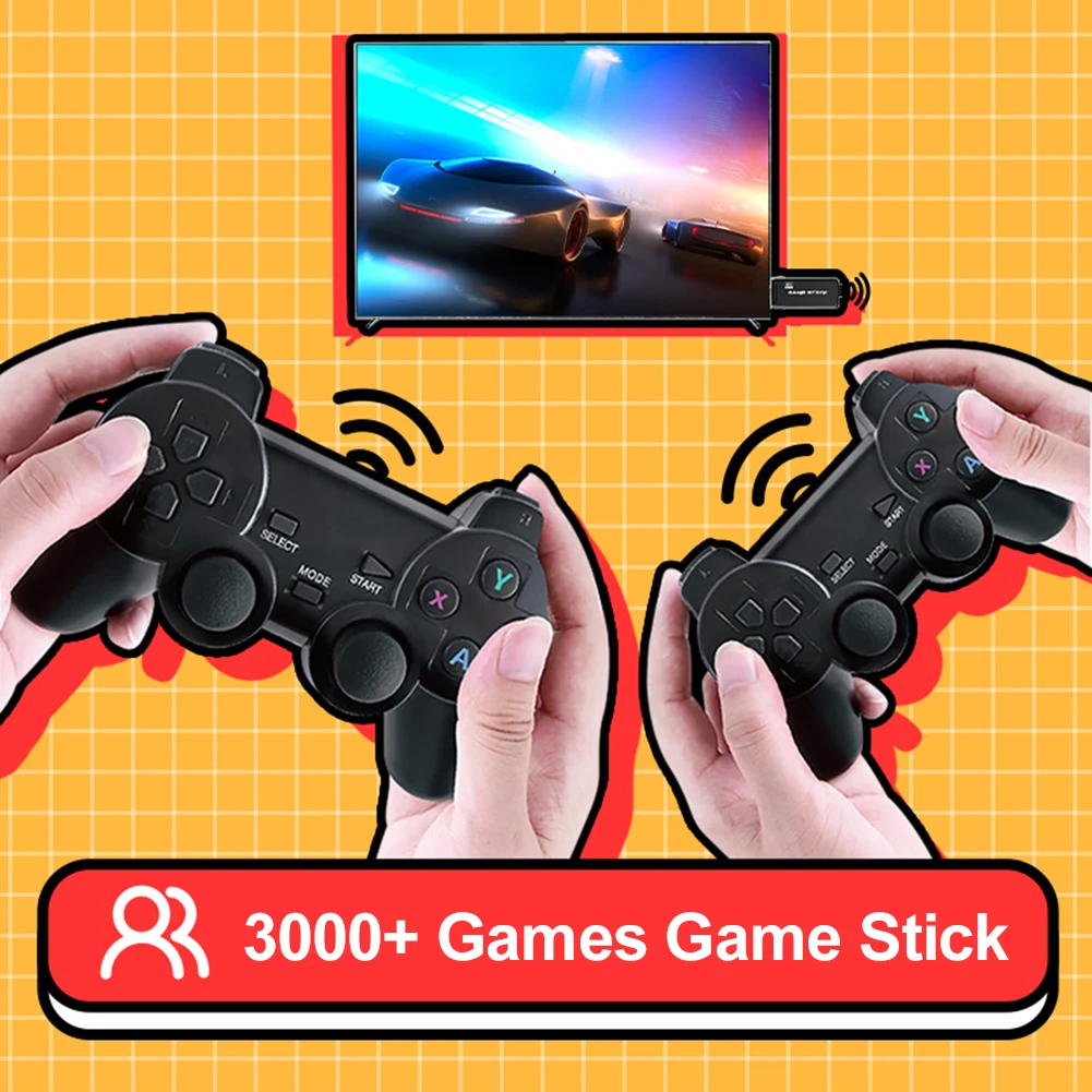 

Совместимому с HDMI ТВ игровой консоли 3000 + игры плеер HD Беспроводной Stick Многофункциональный Смарт аксессуары мобильных телефонов Запчасти