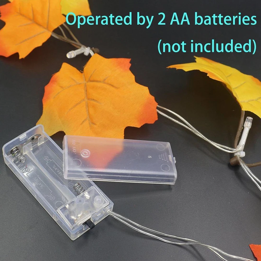 Рисунок 2 - Гирлянда с кленовыми листьями на батарейках