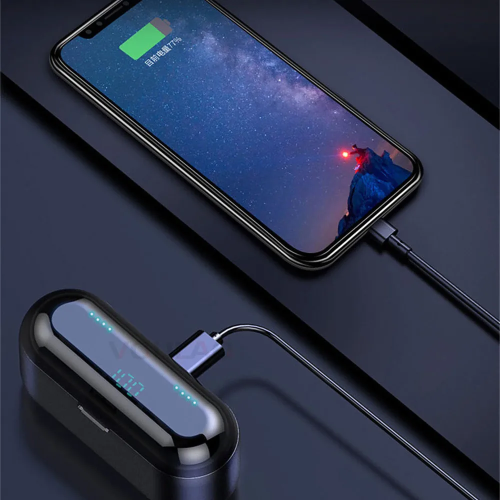 Беспроводные наушники Touch V5.0 F9 TWS Bluetooth-наушники водонепроницаемые мини-наушники