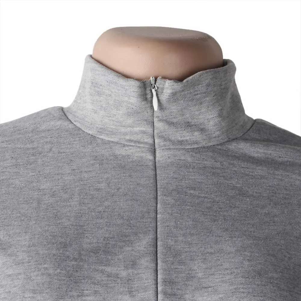 

Solid Zipper Long Sleeve Hooded Crop Tops+drawstring Biker Shorts Two Piece Set Women Fitness Matching Sets Skinny Elastic Suits