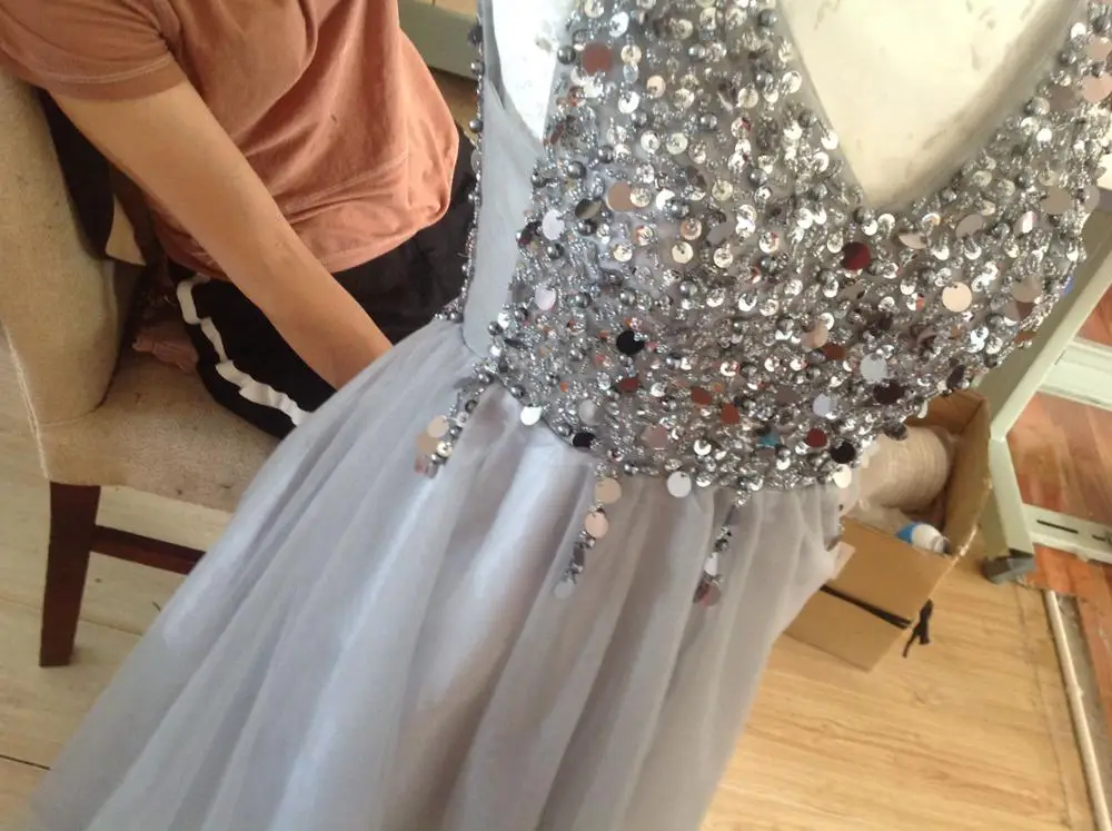 Evening Dresses Long Robe De Soiree Crystal Beaded Vestidos Gala Backless Women Formal Dress Party Prom Gown | Свадьбы и торжества