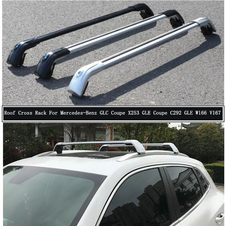 

Roof Rack For Mercedes-Benz GLC Coupe X253 GLE Coupe C292 W166 V167 Rails Luggage Carrier Bars top Cross Bar Racks Rail Boxes