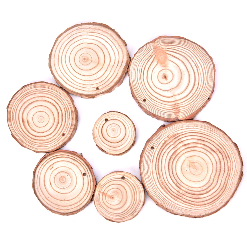 1 шт. необработанный натуральный разрез длинная круглая тарелка деревянные чипы
