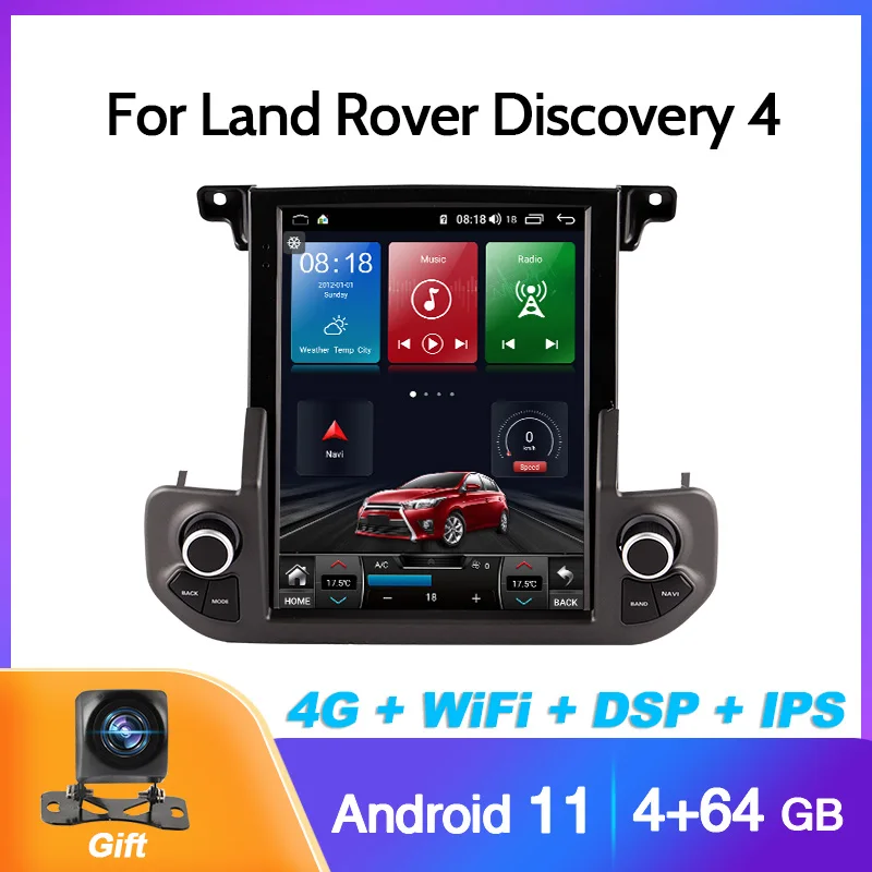 

Автомагнитола 2 din вертикальная для Land Rover Discovery 4, Android 11