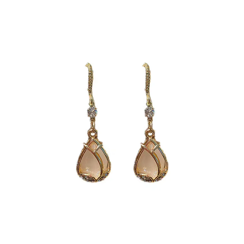 Роскошные роскошные женские серьги дворца в стиле ретро с полной буровой водой