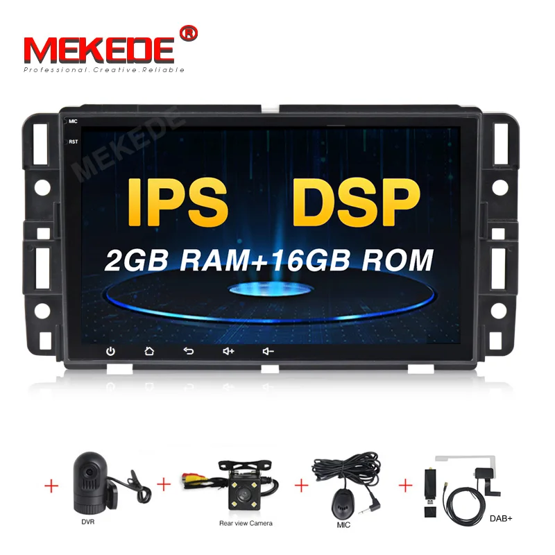 Автомобильный мультимедийный плеер Android 9,0 8 ядерный 4G ram автомобильный DVD gps плеер для GMC Chevrolet Chevy Yukon Sierra Tahoe Acadia Suburban - Цвет: 16G Camera DVR DAB