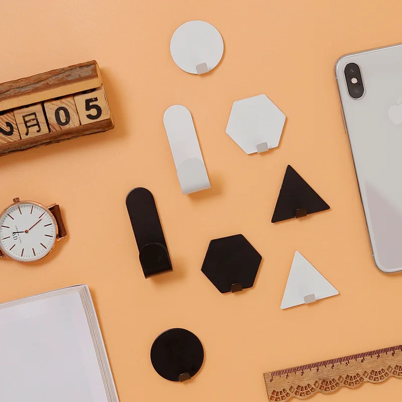 Простой липкий металлический крючок кованый железный вешалка для кухни ванной