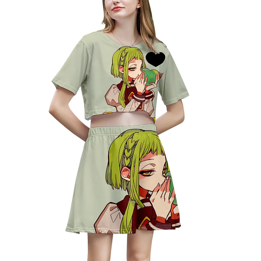 Модный популярный костюм аниме Jibaku Shounen Hanako kun из короткой юбки в стиле унитаза