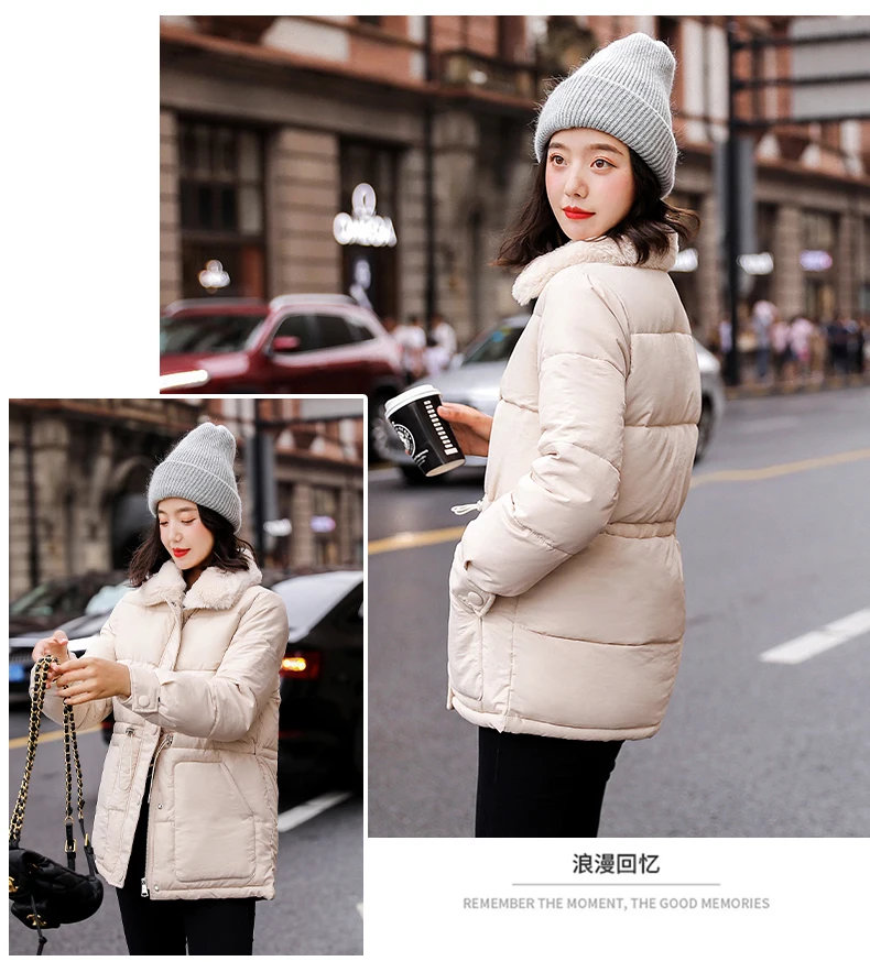 Осенне зимние женские хлопковые парки куртки пальто куртка с длинным рукавом