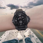 Часы наручные NAVIFORCE Мужские кварцевые, брендовые Роскошные спортивные армейские водонепроницаемые в стиле милитари, с кожаным ремешком