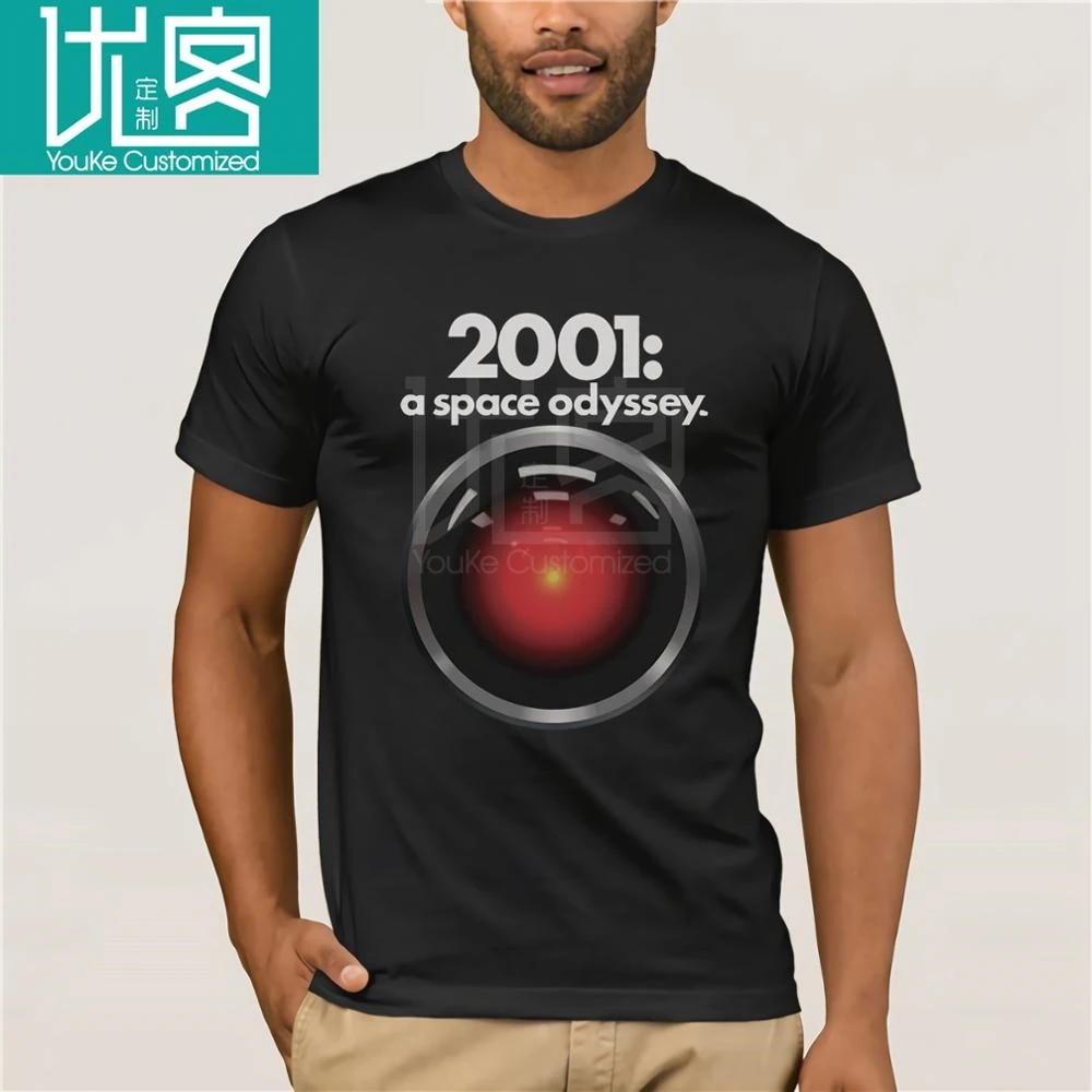2001 A Space Odyssey Hal взрослая футболка модная мужская одежда с принтом хлопковый