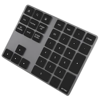 bluetooth numeric keypad aluminum rechargeable 34 keys wireless number pad external numpad keyboard data entry