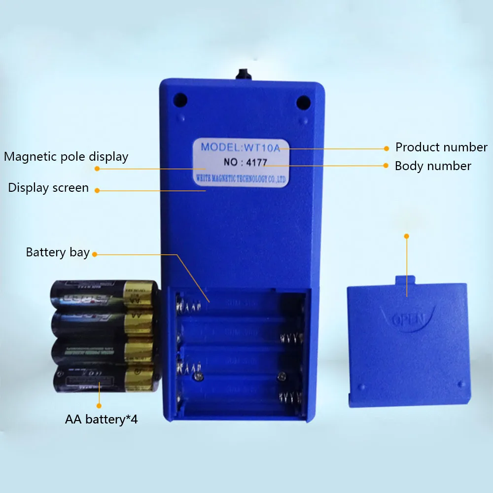 Детектор силы магнитного поля Gauss тестер поверхностного с функцией Ns +