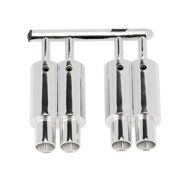 Выхлопная труба с двумя выходами выхлопная для радиоуправляемого автомобиля 1/10