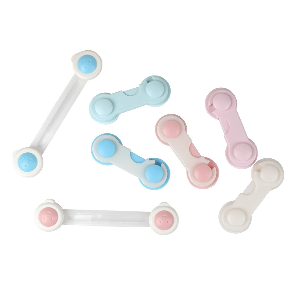 Cerradura de seguridad para beb&eacute;s, pestillo de seguridad para ni&ntilde;os, cajones, armarios, producto a prueba de ni&ntilde;os, 17 colores, 5 uds.-4