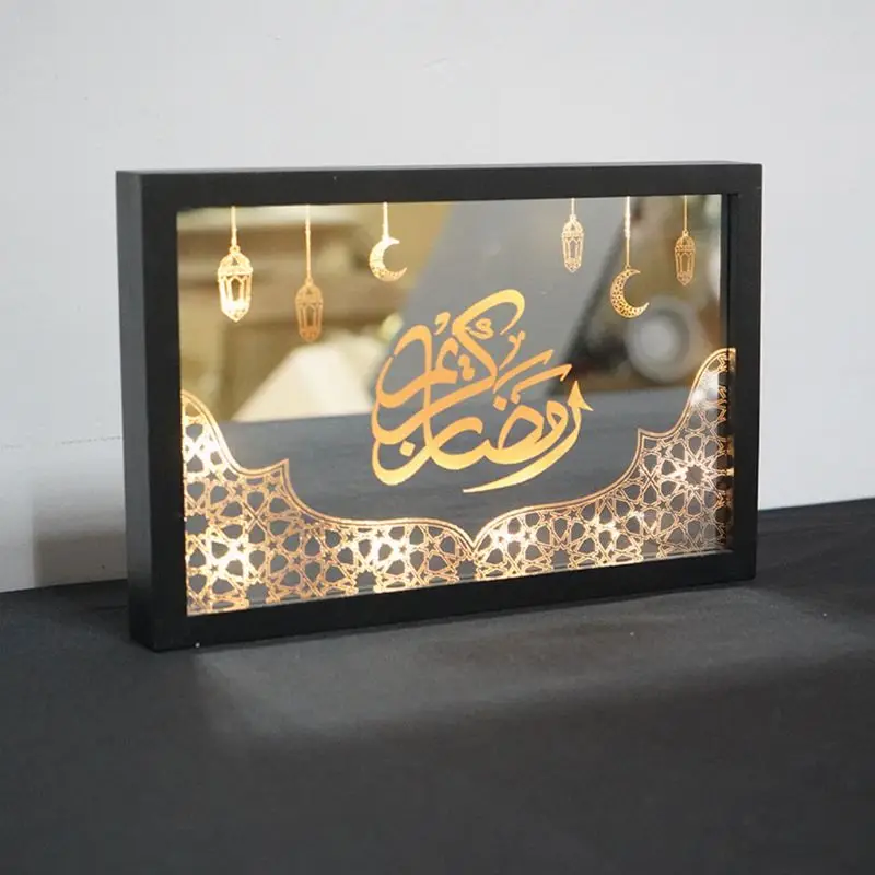 

Creative EID Mubarak LED Night Light Ramadan Table Desk Lamp Muslim Party Decor