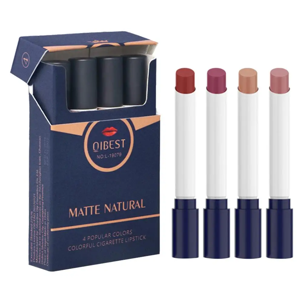 4 цвета бархатная матовая сигаретная помада противотуманная поверхность