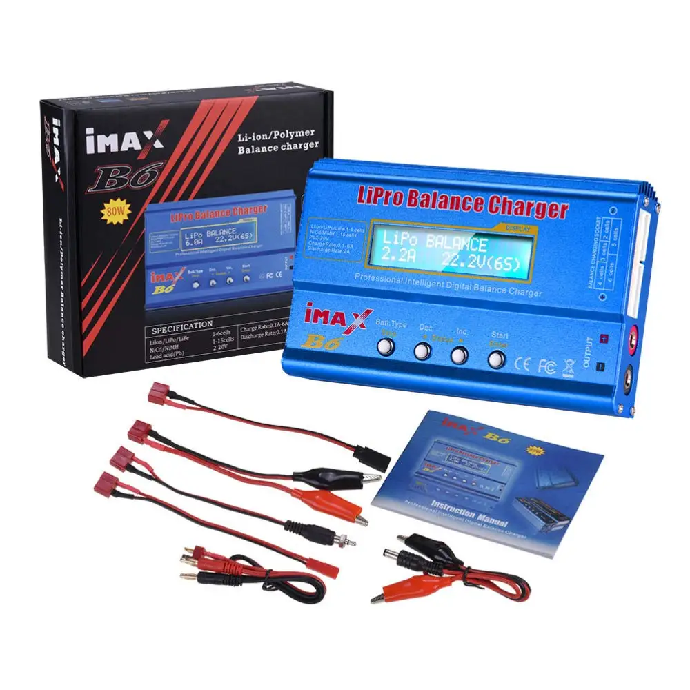 

Digital iMax B6 80W Battery Balance Charger AC Converter Adapter DC 12V 5A 6A for Lipo NiMh Li-ion Ni-Cd Mini Tamiya Connector