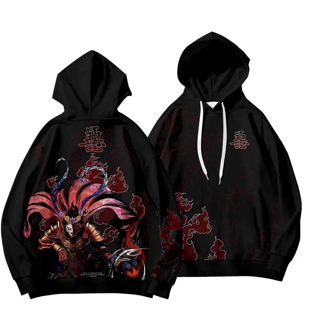 

2020 Autumn Winter Hip Hop Casual Sweatshirts Streetwear Newest Chinese Monkey King Printed Hoodies