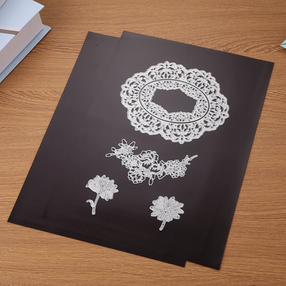 

6Pcs Handcraft DIY Magnetic Sheets Photo Stamp Art Craft Cutting Die Rubber Mat Picture Mold Board Accessories