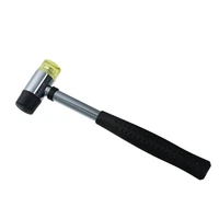 jewelry tools equipment installable rubber hammers double faced soft mallet silver color black handle tool 22x 6 5cm 1 bundle