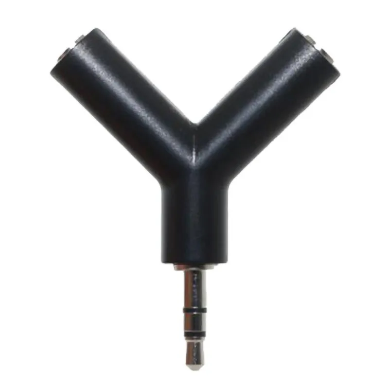 Y образный адаптер для наушников 3 5 мм двойной разъем сплиттер с кольцом ключей